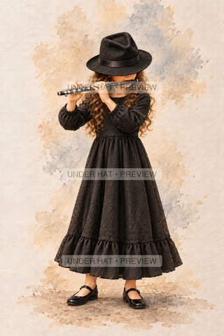 Orchestra Collection, artwork UH-FO-PICCOLO-GIRL-01 — watermarked digital art preview