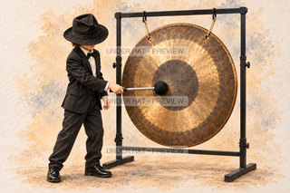 Orchestra Collection, artwork UH-FO-TAM-TAM-BOY-01 — watermarked digital art preview