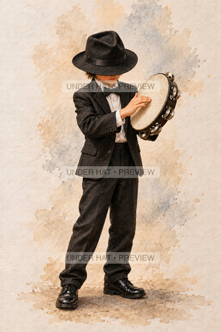 Orchestra Collection, artwork UH-FO-TAMBOURINE-BOY-01 — watermarked digital art preview