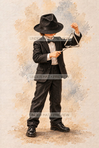 Orchestra Collection, artwork UH-FO-TRIANGLE-BOY-01 — watermarked digital art preview