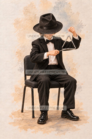 Orchestra Collection, artwork UH-FO-TRIANGLE-BOY-02 — watermarked digital art preview