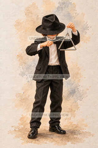 Orchestra Collection, artwork UH-FO-TRIANGLE-BOY-03 — watermarked digital art preview
