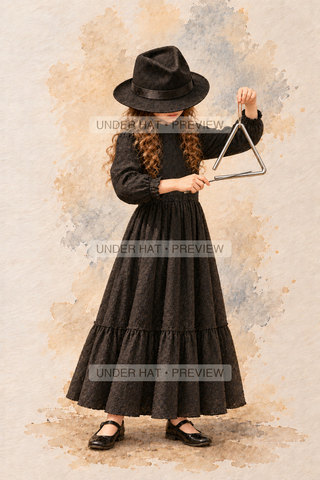 Orchestra Collection, artwork UH-FO-TRIANGLE-GIRL-01 — watermarked digital art preview
