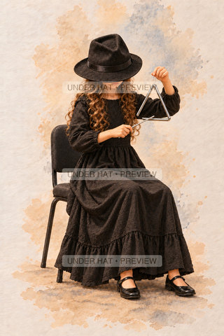 Orchestra Collection, artwork UH-FO-TRIANGLE-GIRL-02 — watermarked digital art preview