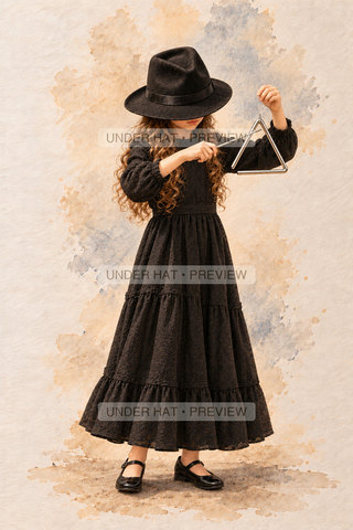 Orchestra Collection, artwork UH-FO-TRIANGLE-GIRL-03 — watermarked digital art preview