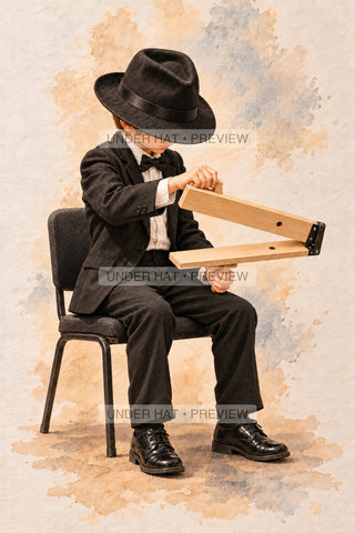 Orchestra Collection, artwork UH-FO-WHIP-SLAPSTICK-BOY-03 — watermarked digital art preview