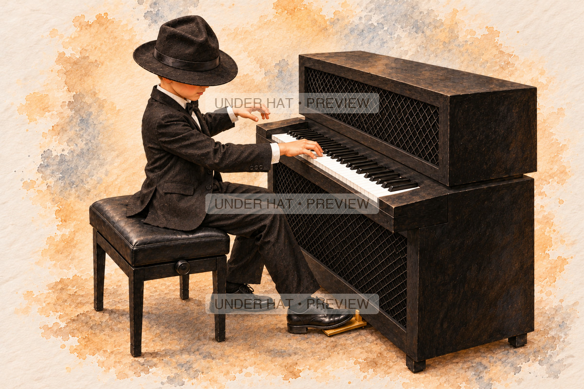 Keyboards, artwork UH-FO-CELESTA-BOY-03 — watermarked digital art preview