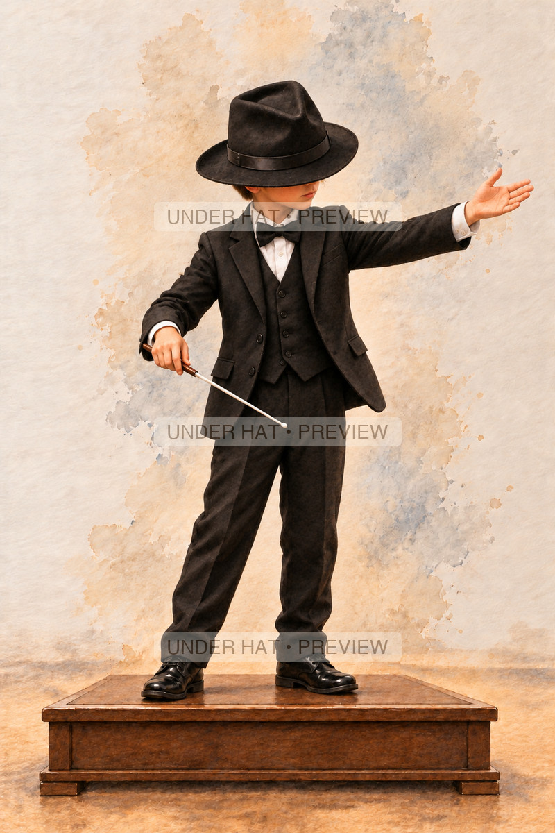 Conductors, artwork UH-FO-CONDUCTOR-BOY-CUE — watermarked digital art preview