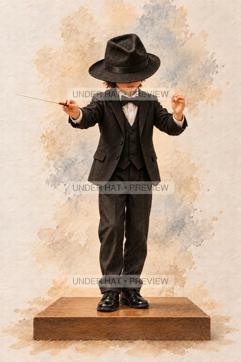 Conductors, artwork UH-FO-CONDUCTOR-BOY-CUTOFF — watermarked digital art preview