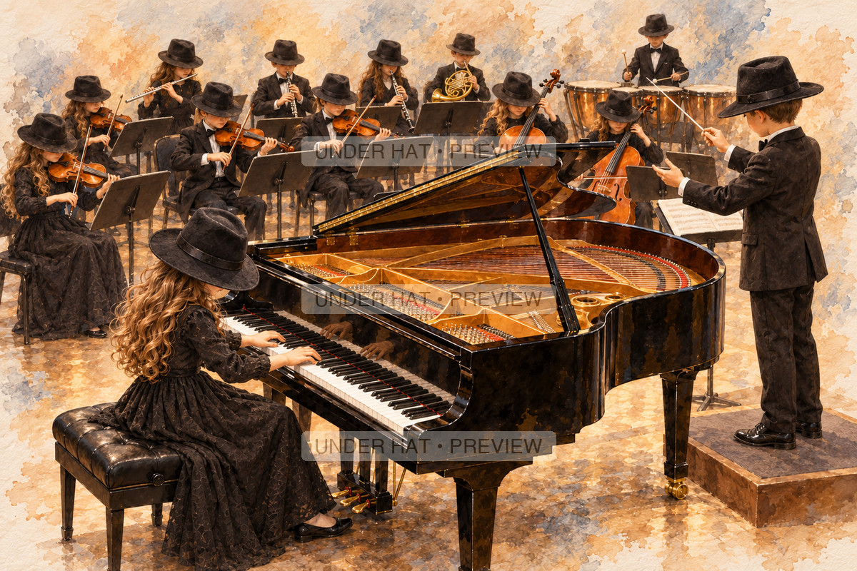 Orchestra Life, artwork UH-FO-LIFE-PIANO-SOLOIST-AND-ORCHESTRA — watermarked digital art preview