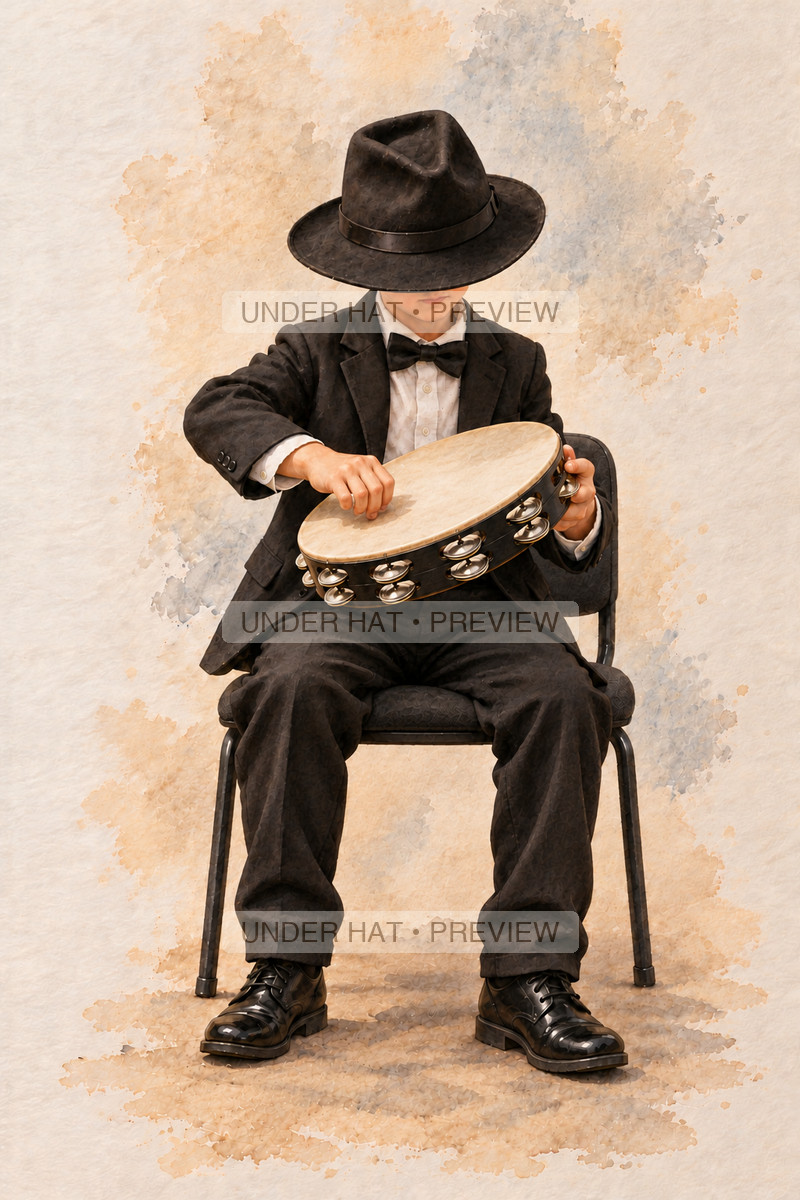 Percussion, artwork UH-FO-TAMBOURINE-BOY-02 — watermarked digital art preview