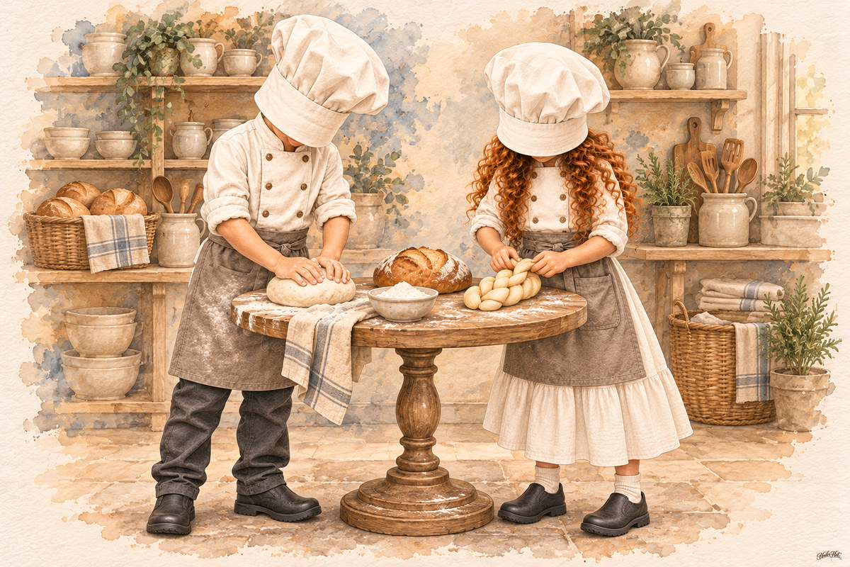Chef Digital Prints — Landscape artwork included in this set.