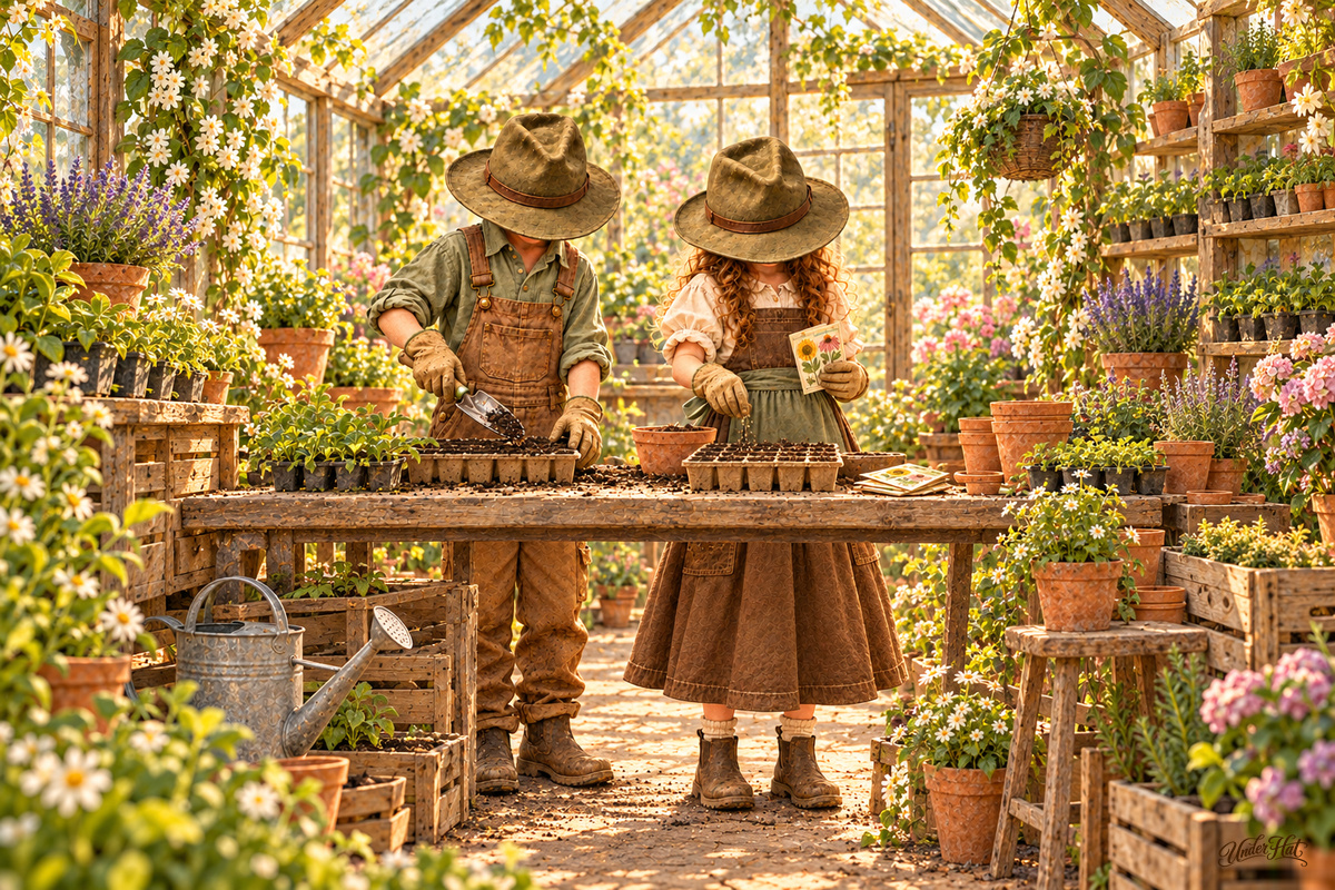 Gardener Digital Prints — Illustrative showcase cover; included print designs are shown in the set gallery.