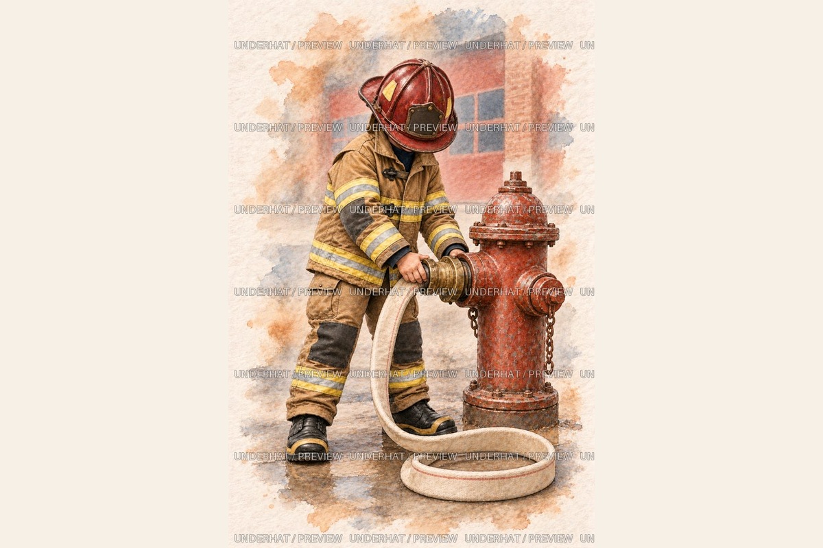 Firefighter Set — watermarked collection preview