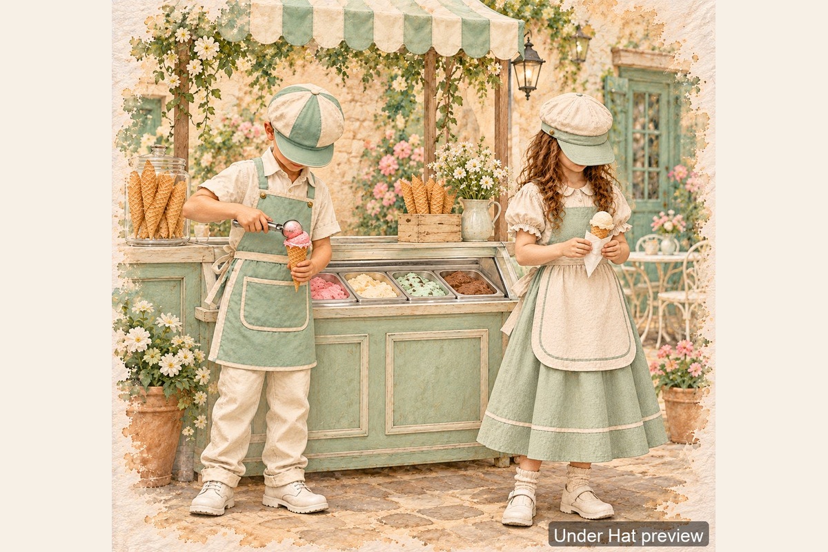Ice Cream Vendor Set — watermarked collection preview