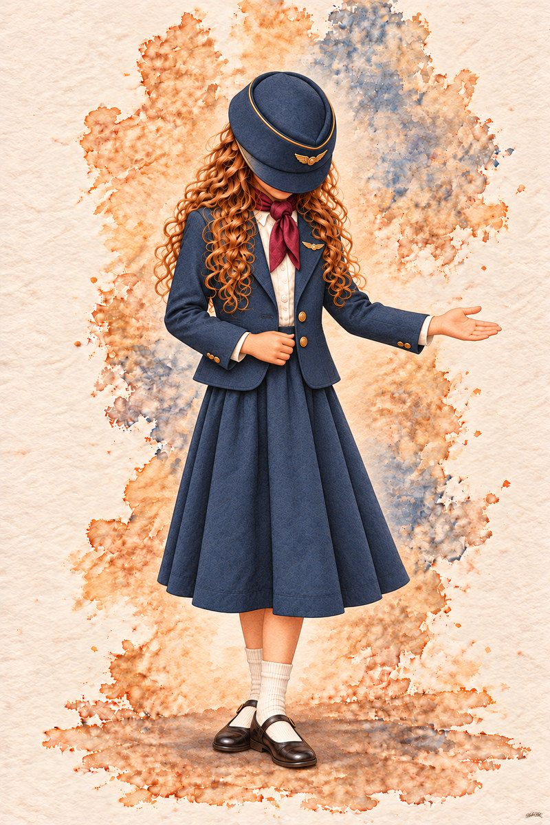 Airline Set, artwork P1-010 — watermarked digital art preview