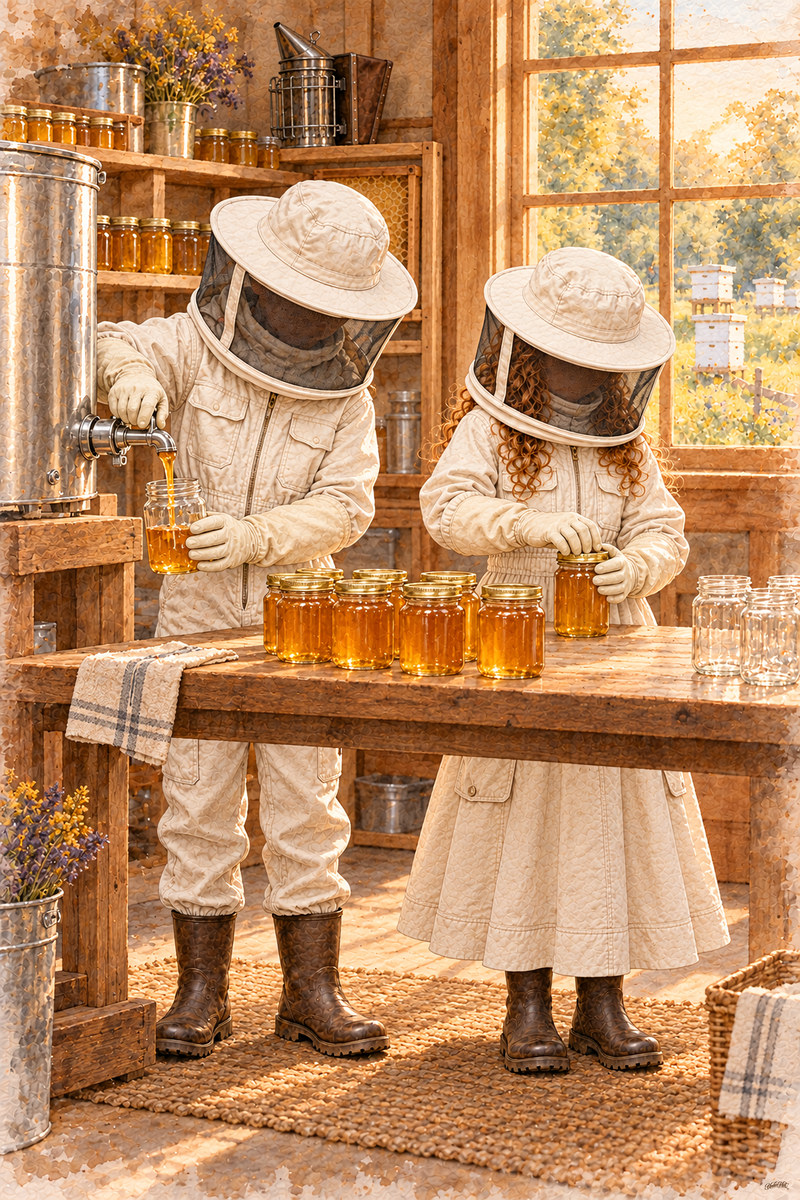 Beekeeper Set, artwork P2-008 — watermarked digital art preview