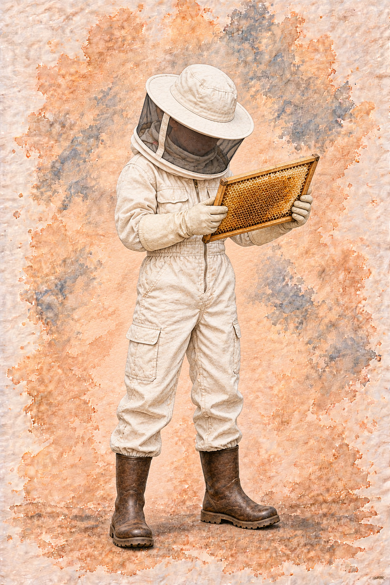 Beekeeper Set, artwork P2-009 — watermarked digital art preview
