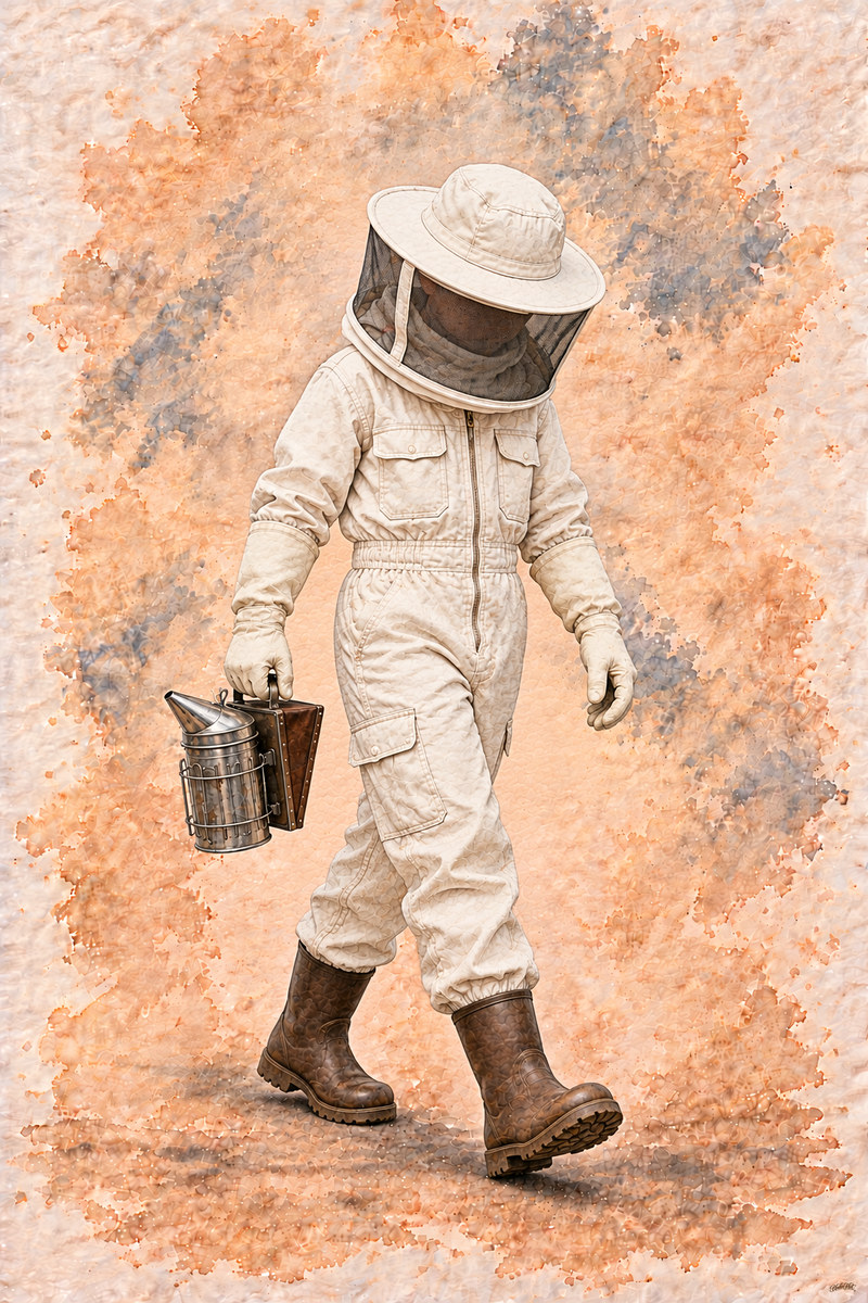 Beekeeper Set, artwork P2-010 — watermarked digital art preview
