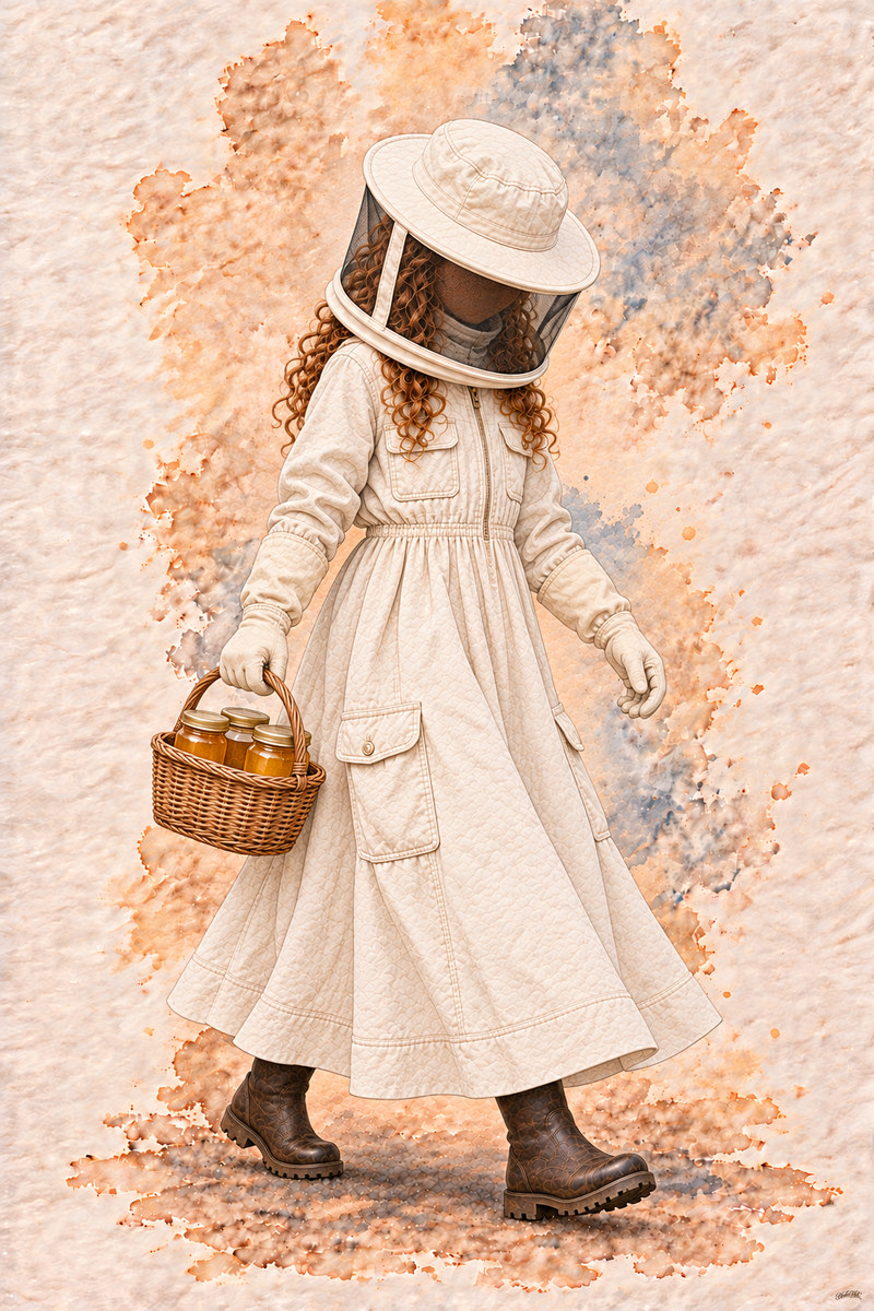 Beekeeper Set, artwork P2-014 — watermarked digital art preview