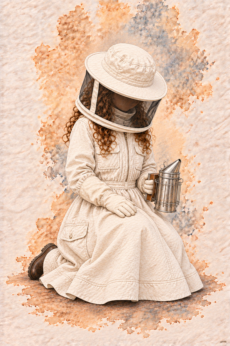 Beekeeper Set, artwork P2-017 — watermarked digital art preview