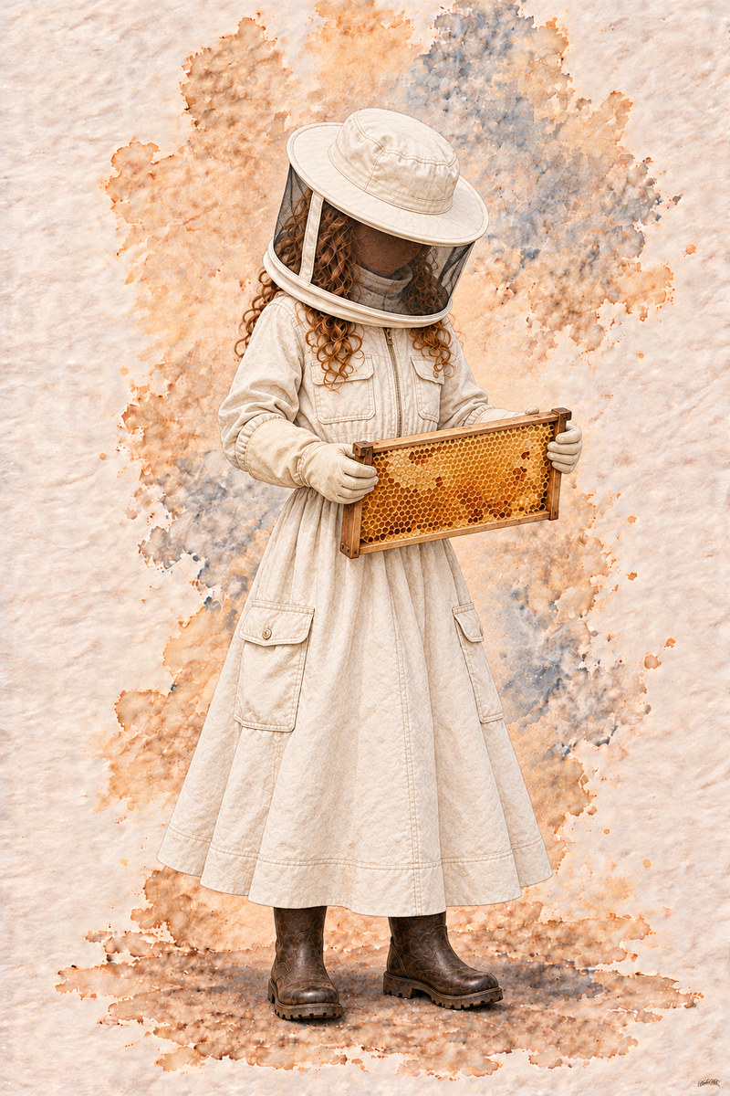 Beekeeper Set, artwork P2-018 — watermarked digital art preview