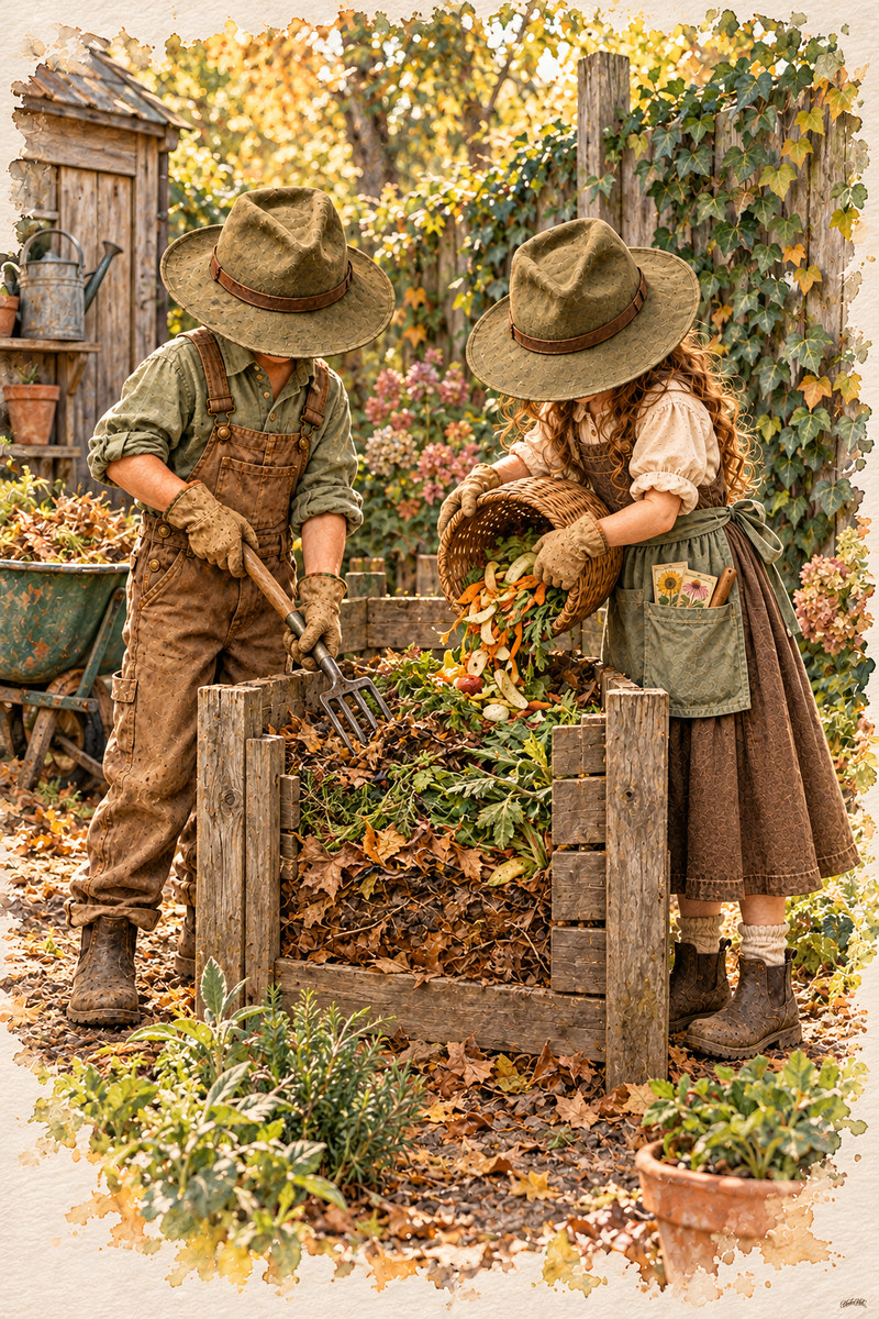 Gardener Set, artwork P2-083 — watermarked digital art preview