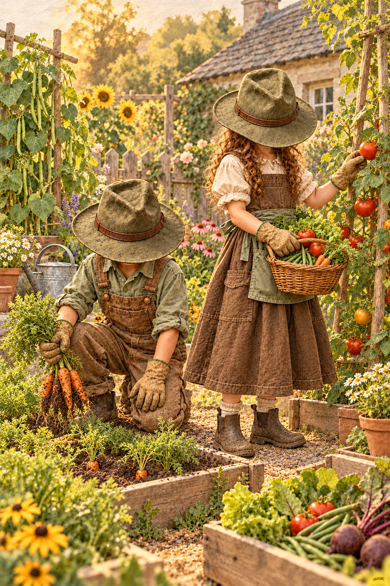 Gardener Set, artwork P2-084 — watermarked digital art preview