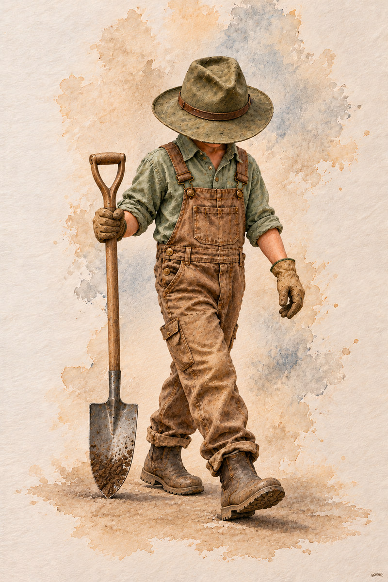 Gardener Set, artwork P2-085 — watermarked digital art preview