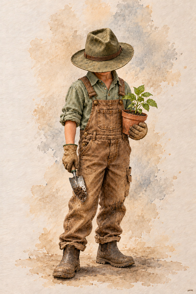 Gardener Set, artwork P2-089 — watermarked digital art preview