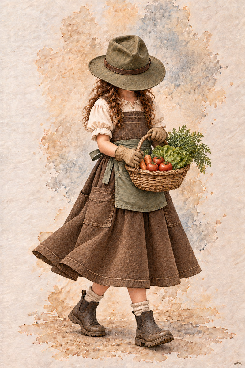Gardener Set, artwork P2-093 — watermarked digital art preview