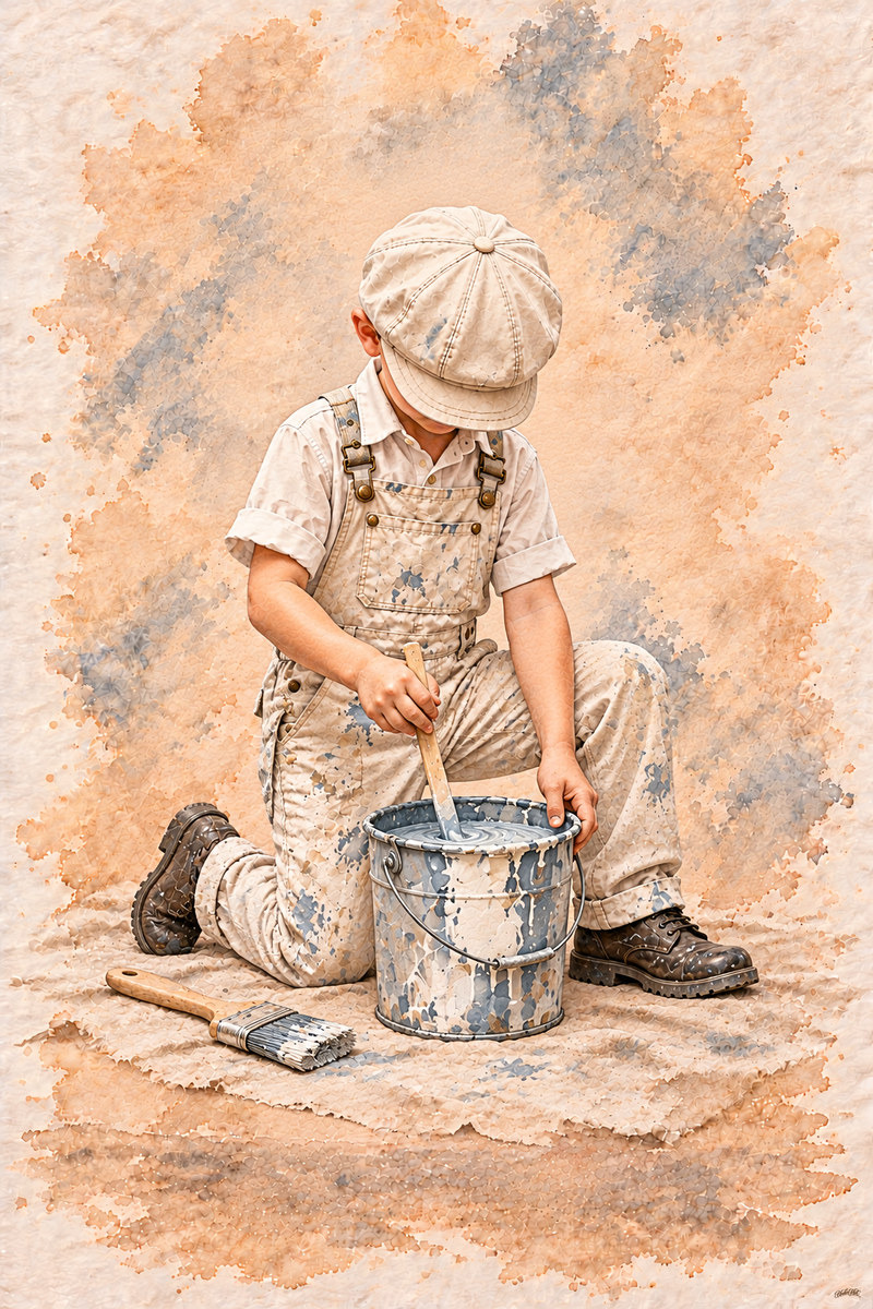 Painter Set, artwork P2-121 — watermarked digital art preview