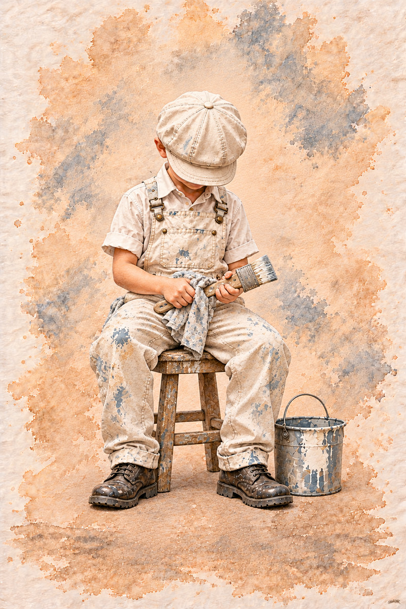 Painter Set, artwork P2-122 — watermarked digital art preview