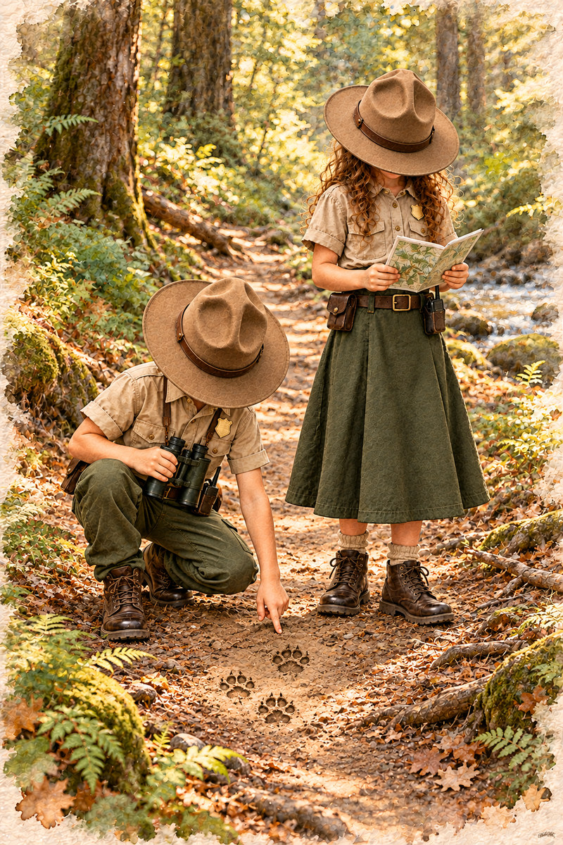Park Ranger Set, artwork P2-130 — watermarked digital art preview