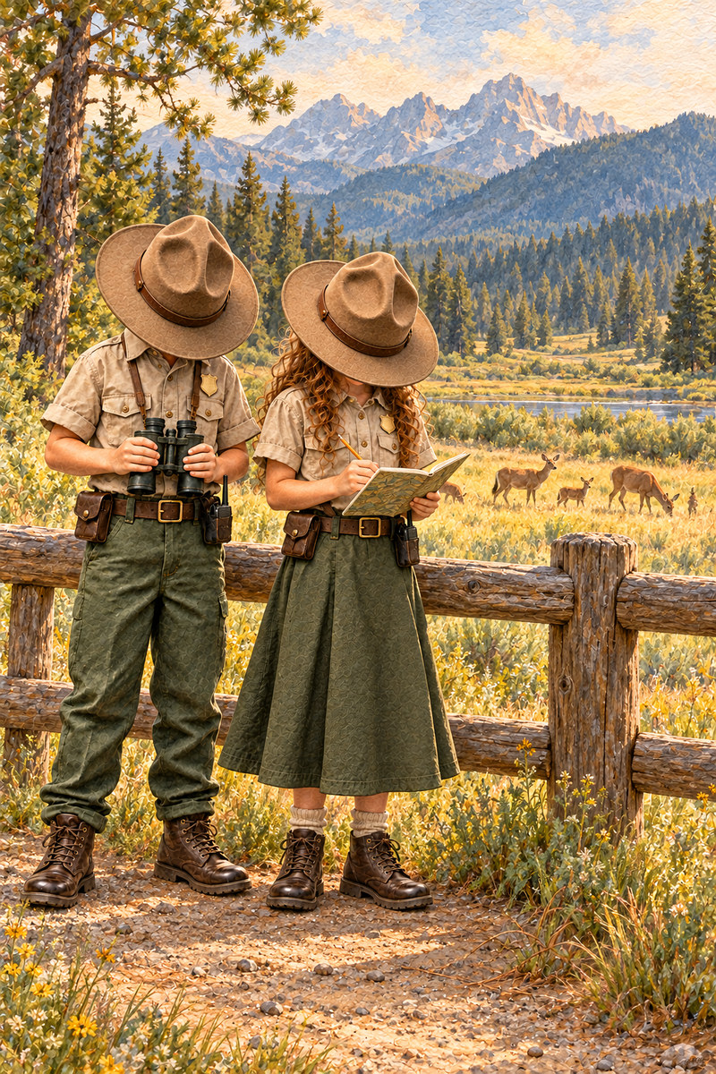 Park Ranger Set, artwork P2-131 — watermarked digital art preview