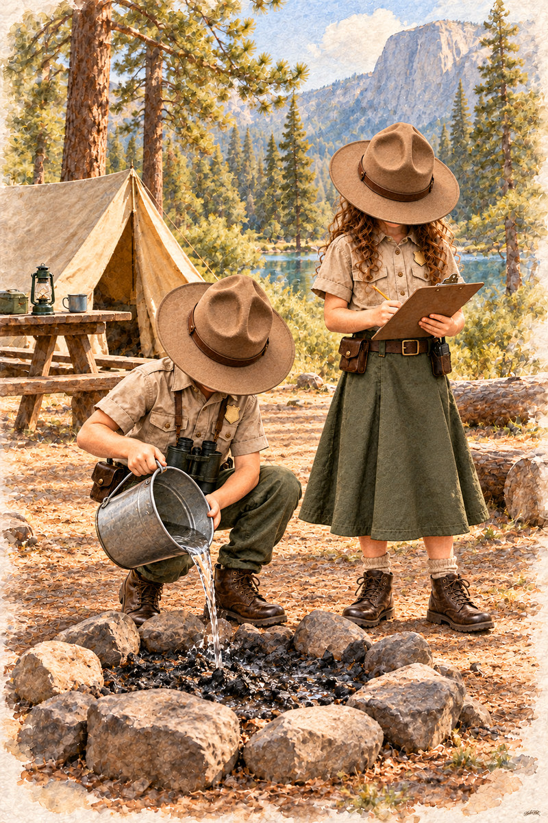 Park Ranger Set, artwork P2-134 — watermarked digital art preview