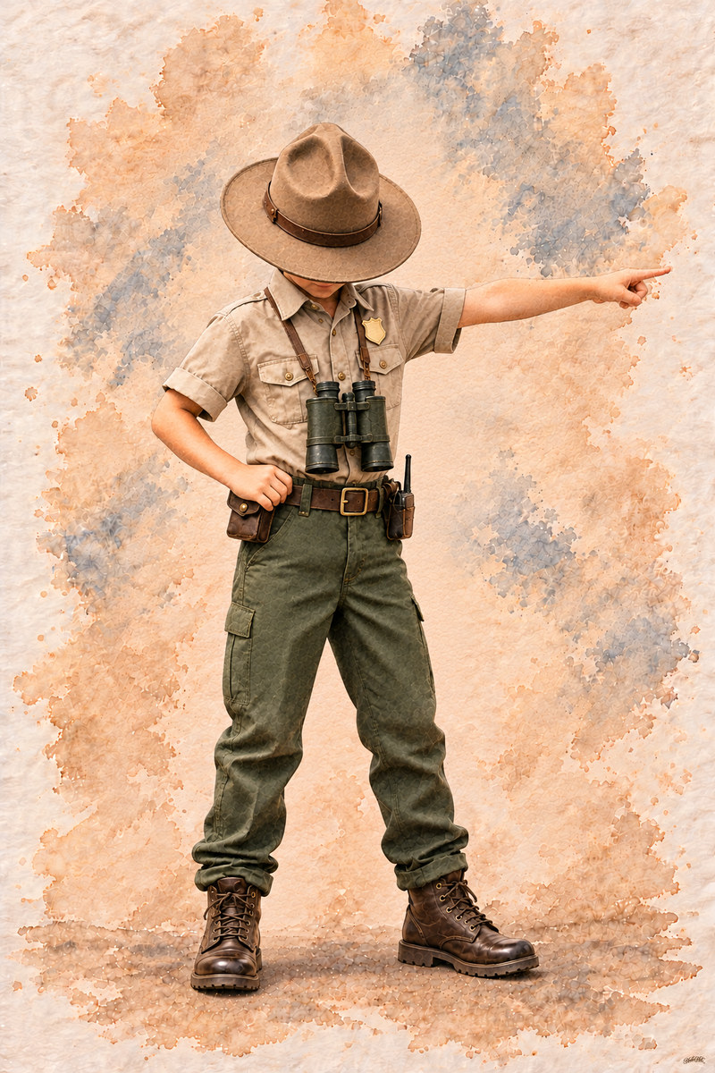 Park Ranger Set, artwork P2-136 — watermarked digital art preview