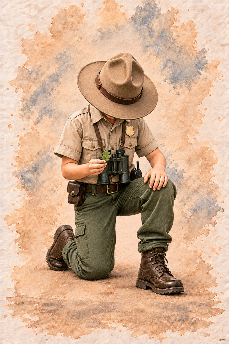 Park Ranger Set, artwork P2-138 — watermarked digital art preview