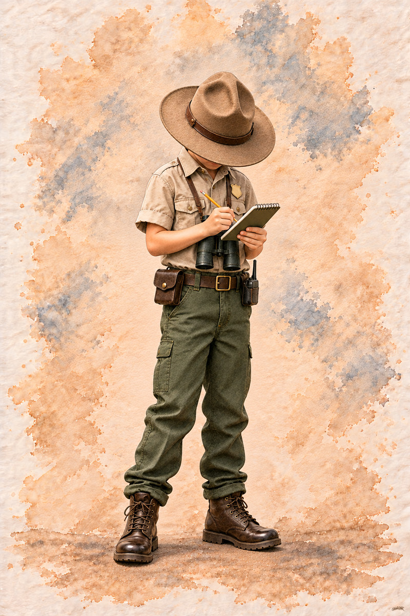 Park Ranger Set, artwork P2-139 — watermarked digital art preview