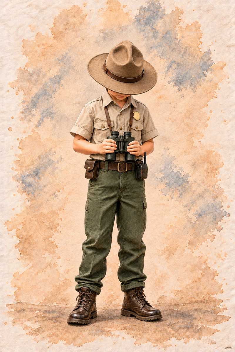Park Ranger Set, artwork P2-140 — watermarked digital art preview