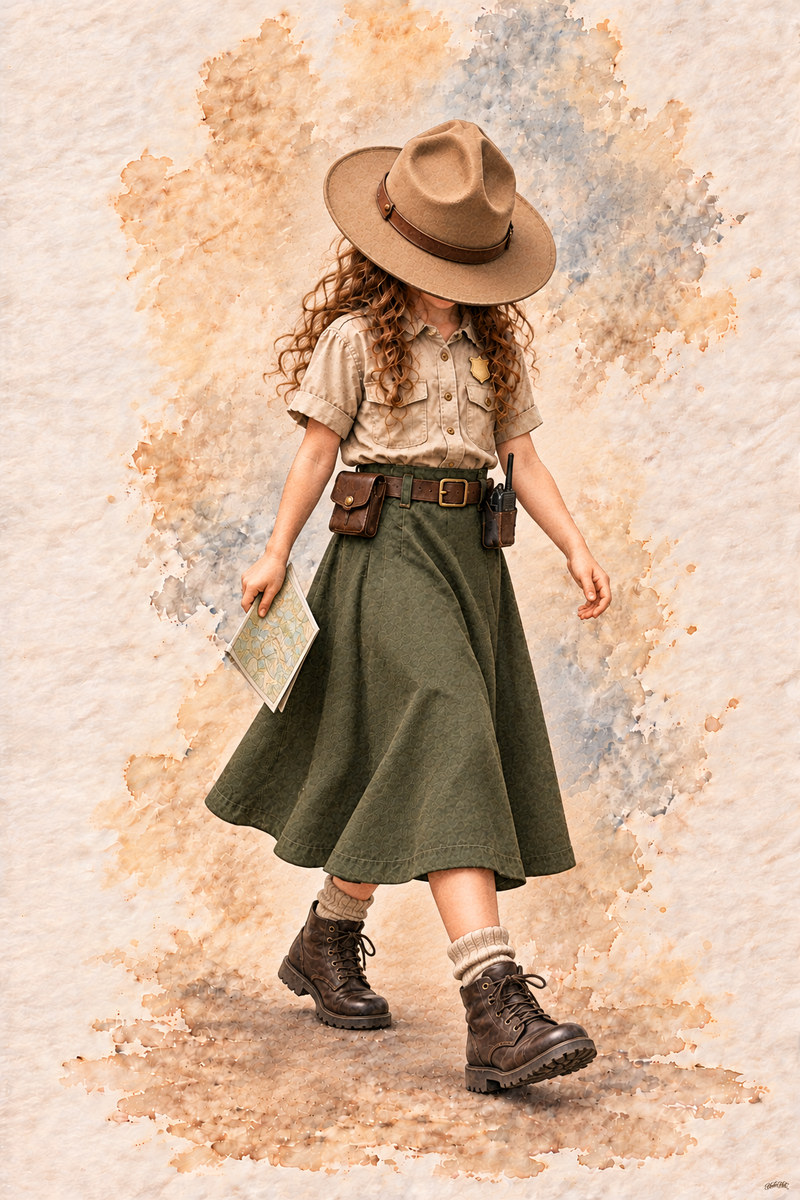 Park Ranger Set, artwork P2-141 — watermarked digital art preview