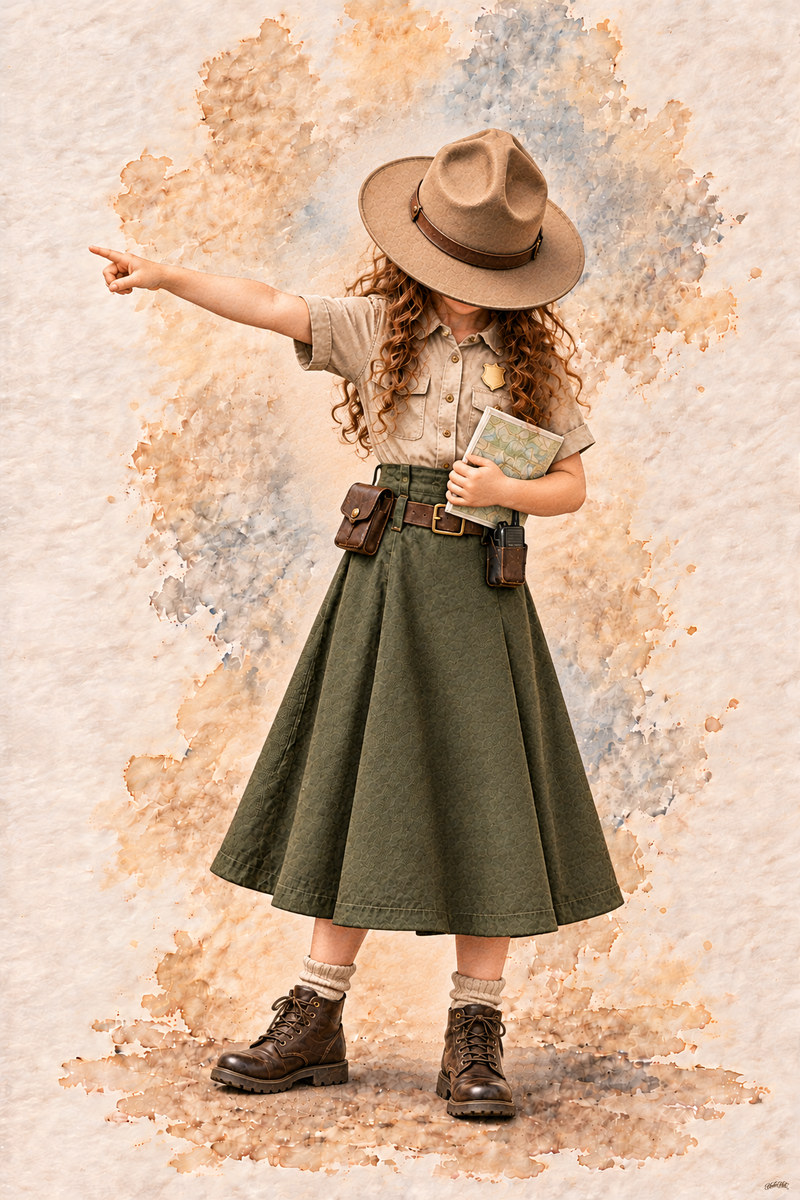 Park Ranger Set, artwork P2-142 — watermarked digital art preview