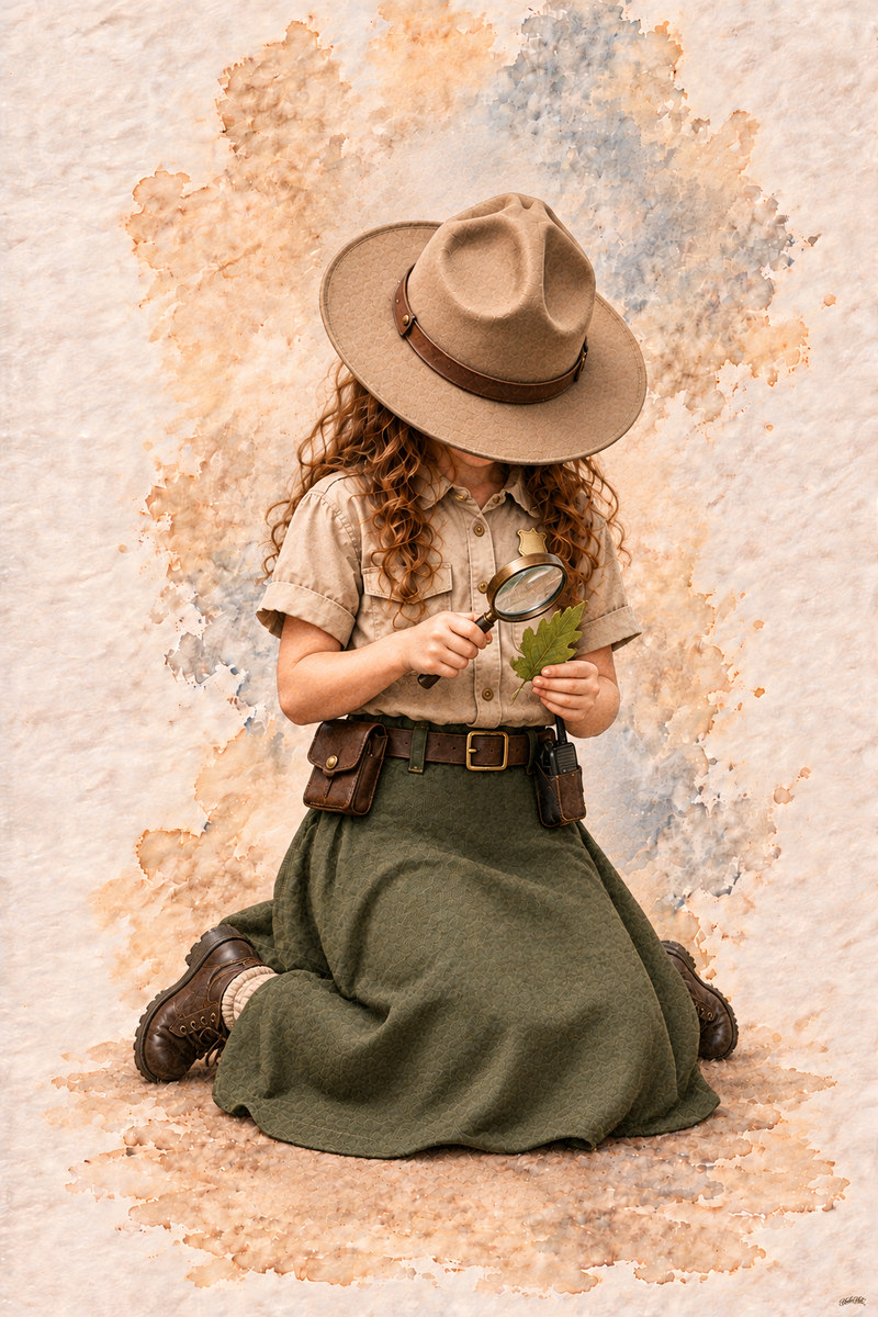 Park Ranger Set, artwork P2-143 — watermarked digital art preview