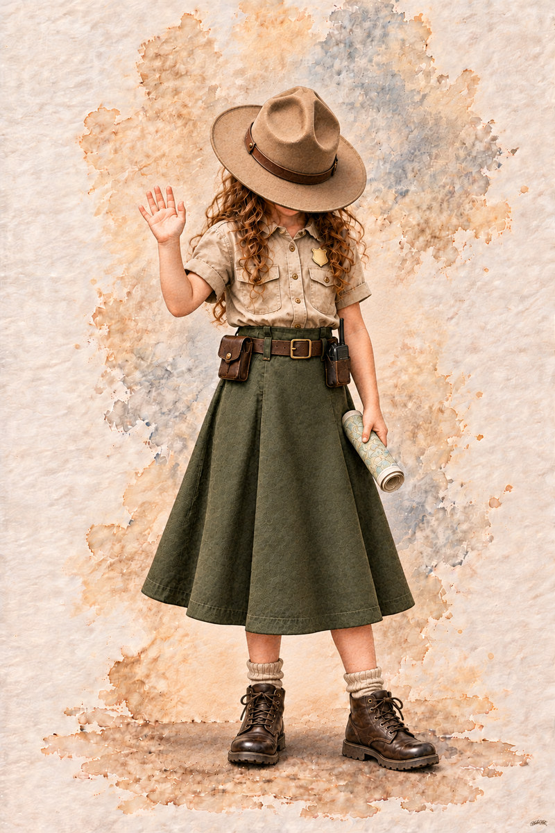 Park Ranger Set, artwork P2-144 — watermarked digital art preview