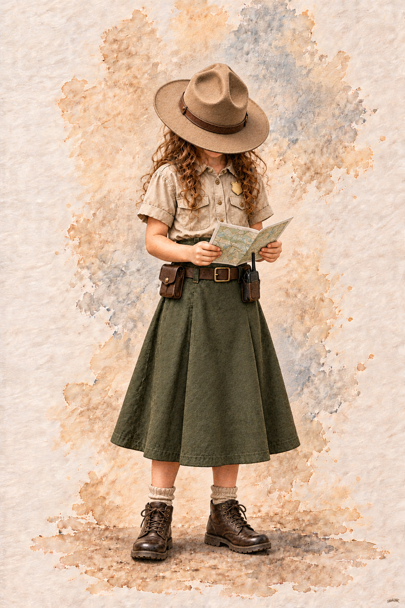 Park Ranger Set, artwork P2-145 — watermarked digital art preview